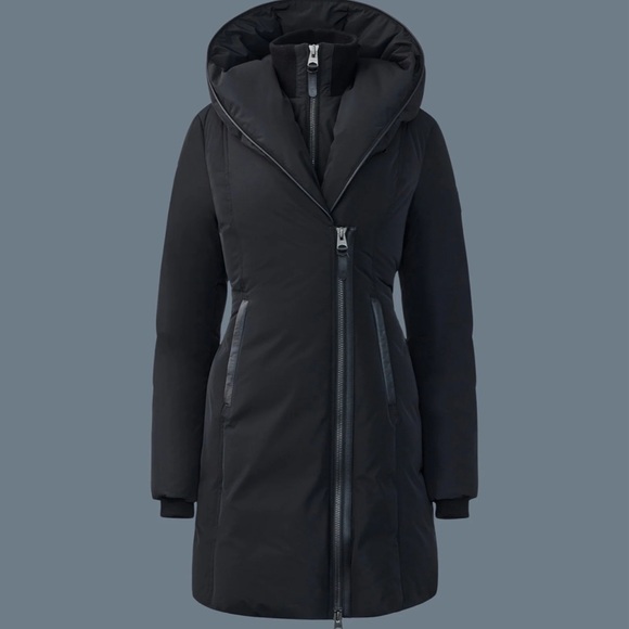 KAY Down coat with Signature Mackage Collar - Picture 1 of 9